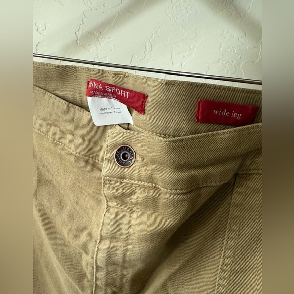 Marina Sport|Women’s plus size wide leg tan khaki jeans in size 24•••NWT,Boho - Picture 5 of 16